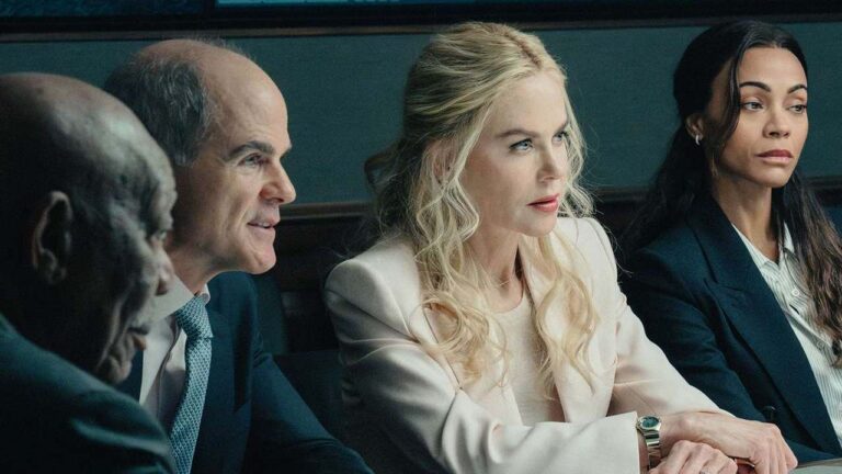 Zoe Saldaña como Joe em cena de tensão na temporada 3 de Lioness