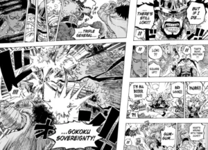Gokoku Sovereignty golpe combinado Luffy Loki Hajrudin Imu One Piece