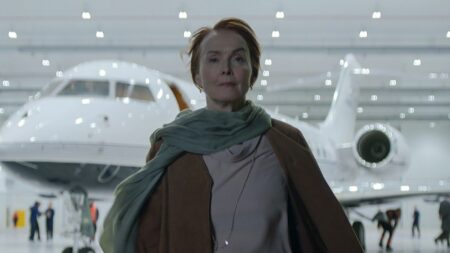 Rebecca Ferguson como Juliette em Silo temporada 3, penúltimo episódio