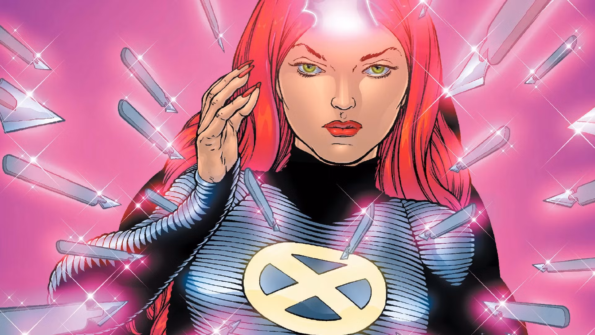 Jean Grey em novo traje dos X-Men MCU com poderes mutantes ativados