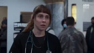 Fiona Dourif em cena do teaser de The Pitt temporada 3