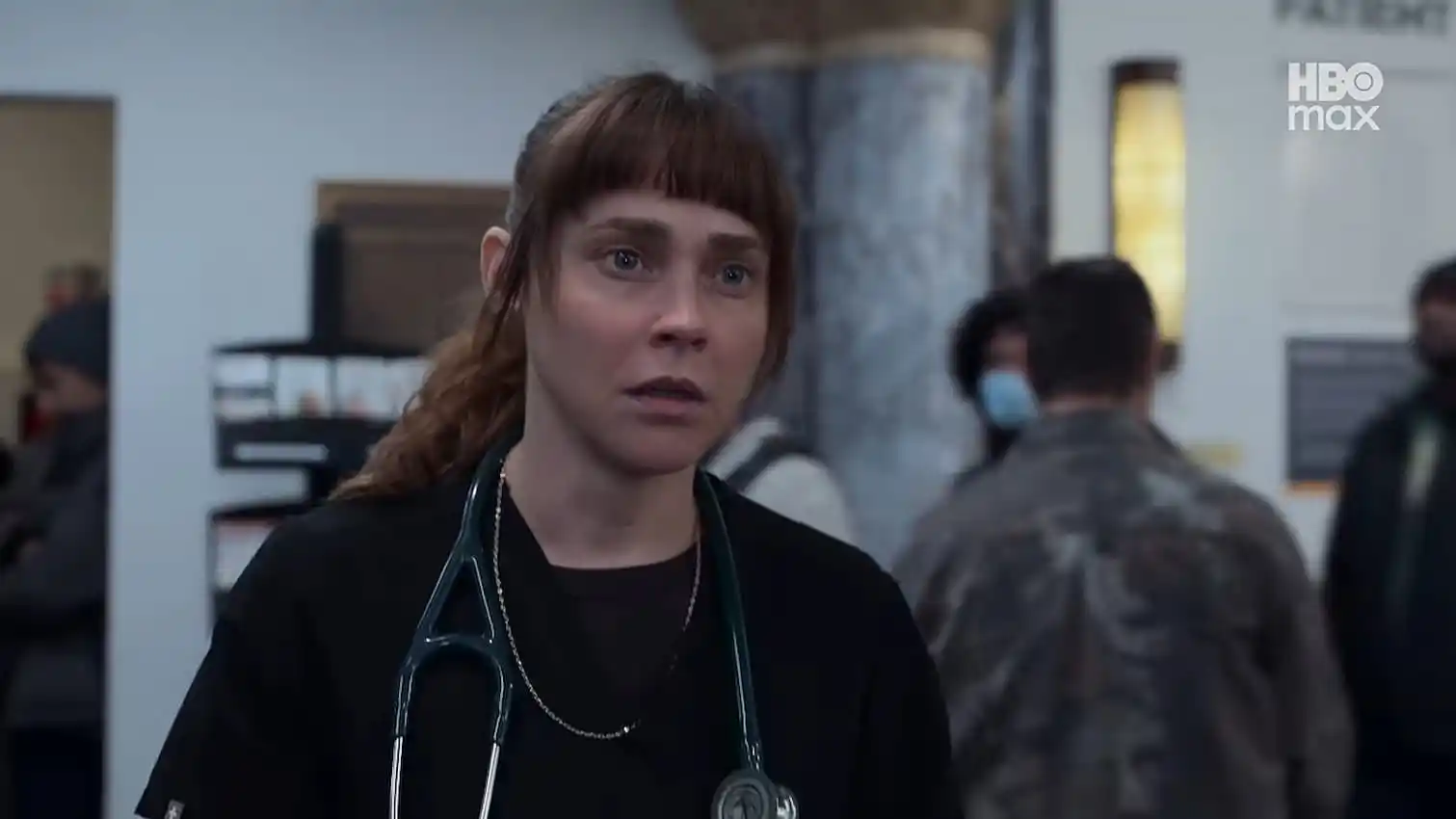 Fiona Dourif em cena do teaser de The Pitt temporada 3