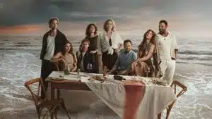 As Amigas do Clube: o pacto de silêncio por trás da série da Netflix Personagens de como Amigas do Clube em cena do jantar do clube