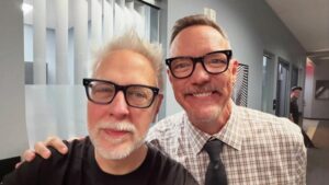 James Gunn e Mathew Lillard in photo.