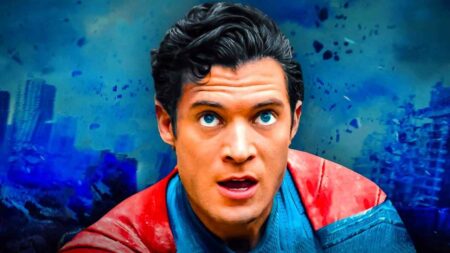 David Corenswet como Superman em Superman: Man of Tomorrow