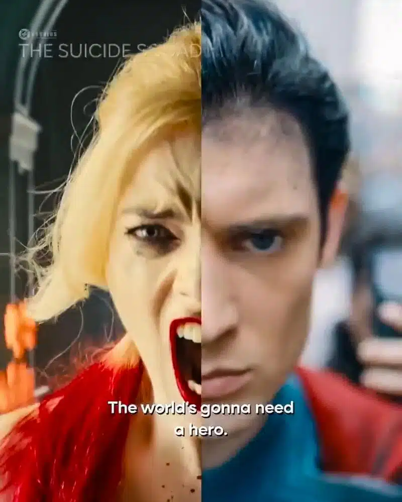 Margot Robbie como Harley Quinn gritando em cena do vídeo HBO Max