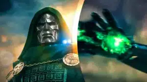 Vingadores: Doutor Destino mostra Robert Downey Jr. usando magia em novo vídeo Doutor Destino segura Stormbreaker com magia verde