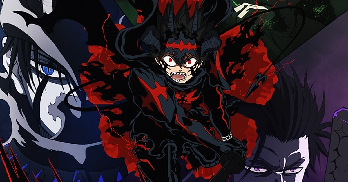 Arte promocional de Black Clover mostrando personagens da segunda temporada
