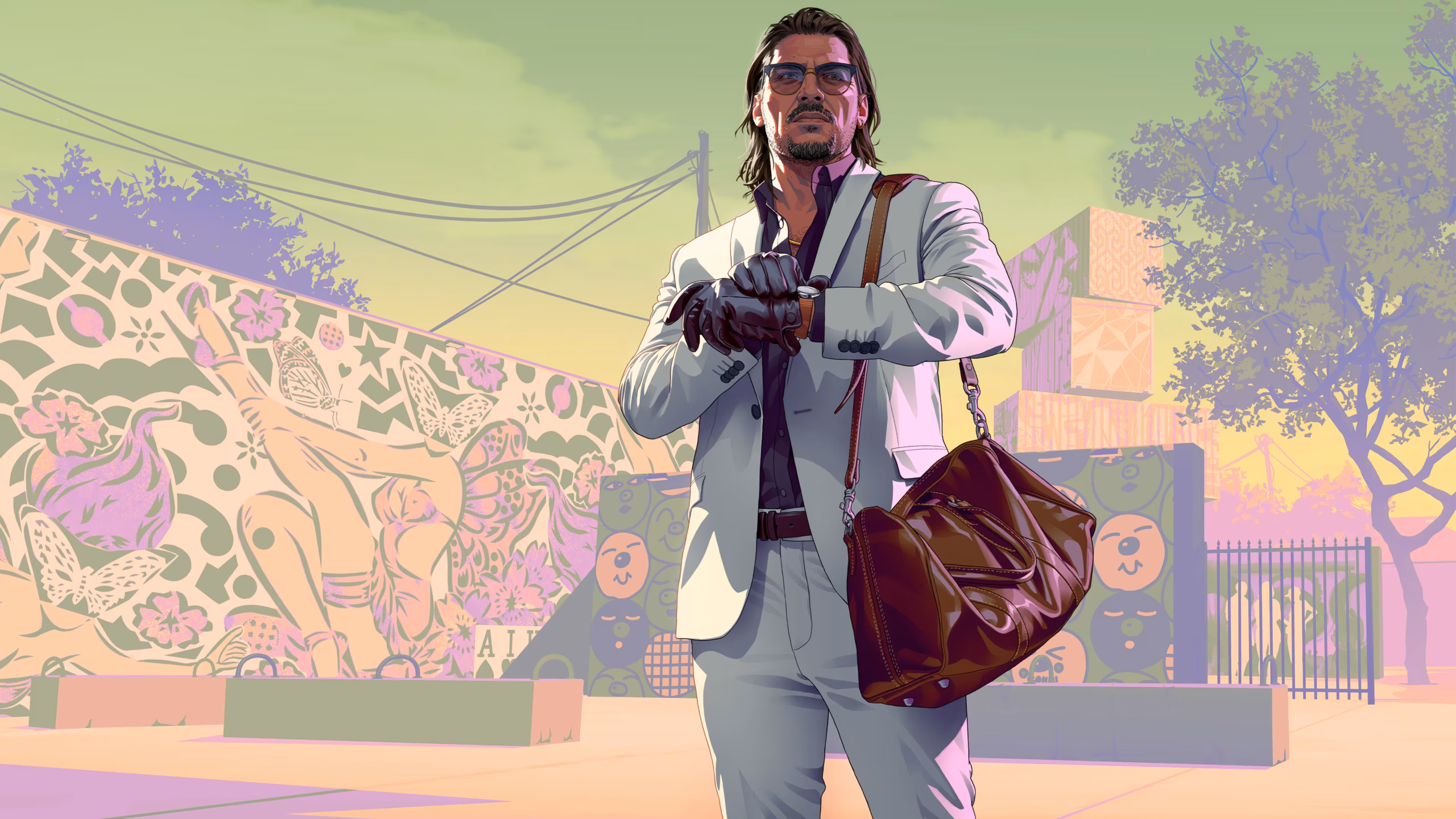 Personagem Raul Bautista em arte oficial de Grand Theft Auto VI
