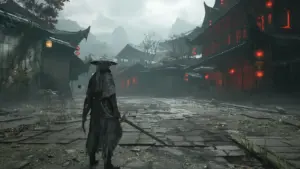 Cena de gameplay de Phantom Blade Zero exibindo mecânica de combate em Unreal Engine 5