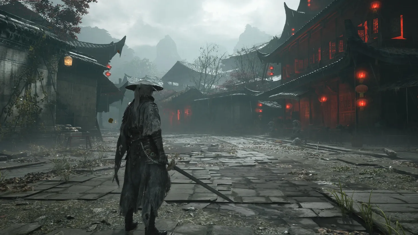 Cena de gameplay de Phantom Blade Zero exibindo mecânica de combate em Unreal Engine 5