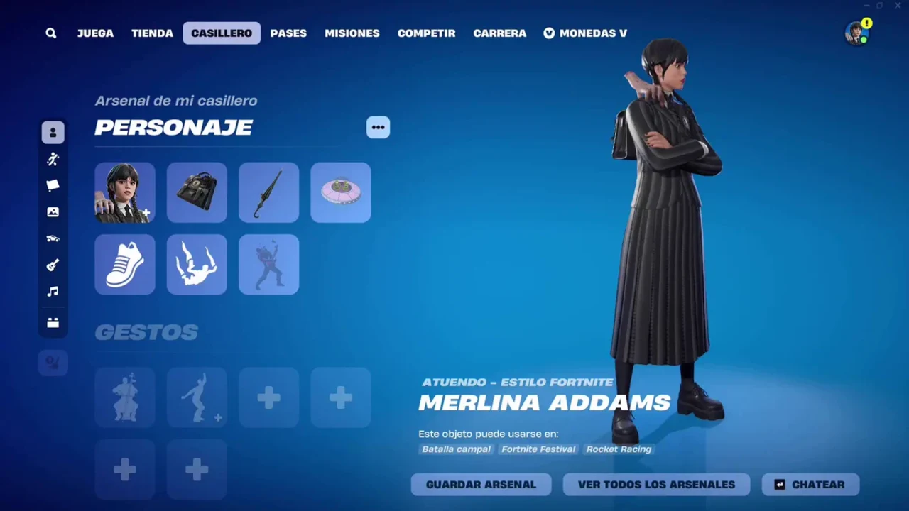 Wandinha-Fortnite Wandinha-Fortnite