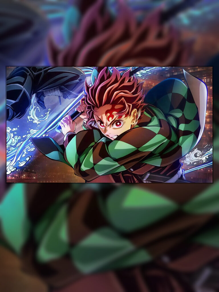 Tanjiro em cena de Demon Slayer: Castelo Infinito na Crunchyroll