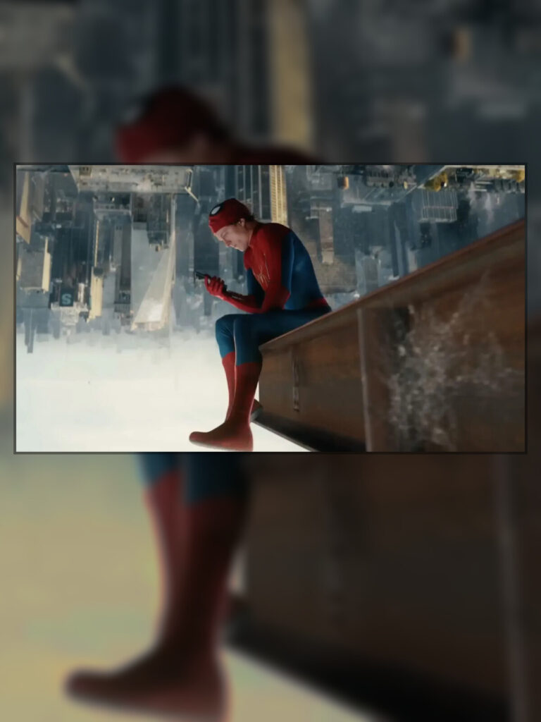 Tom Holland como Peter Parker em Homem-Aranha: Um Novo Dia