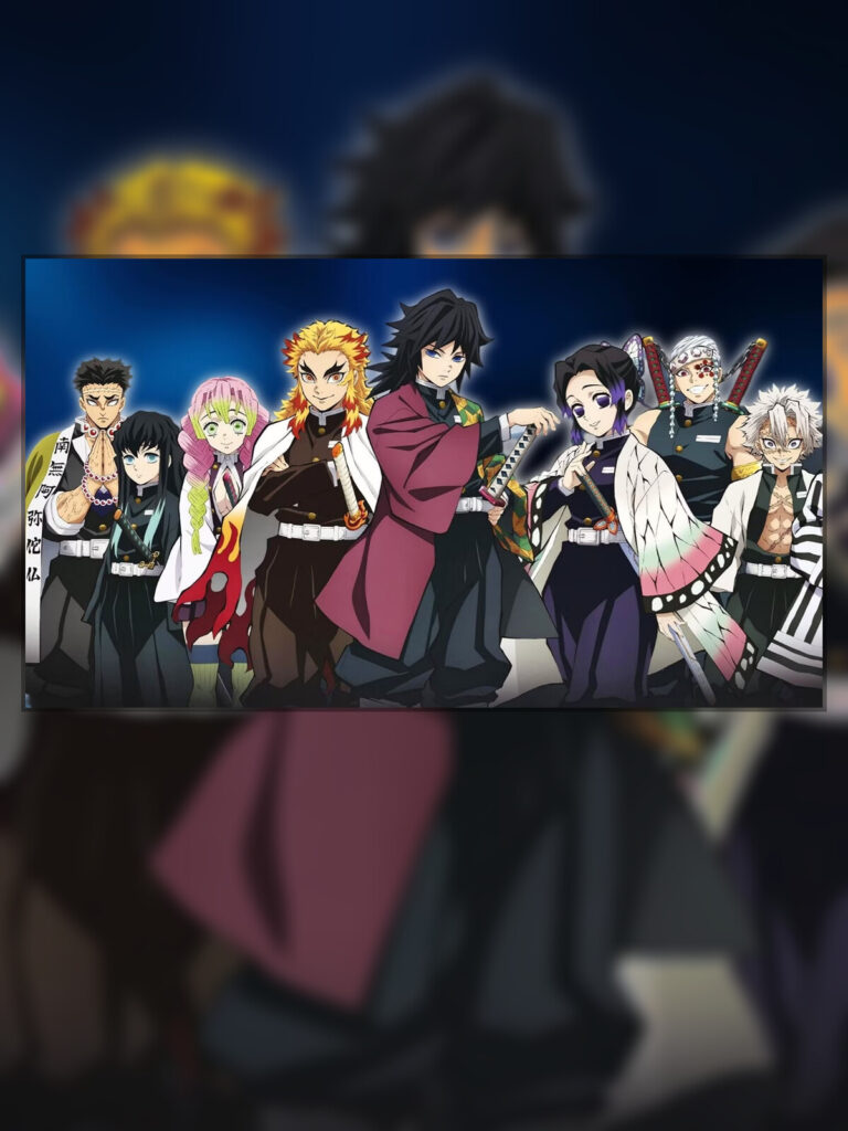 Hashira de Demon Slayer em cena representando fim de era e confronto final