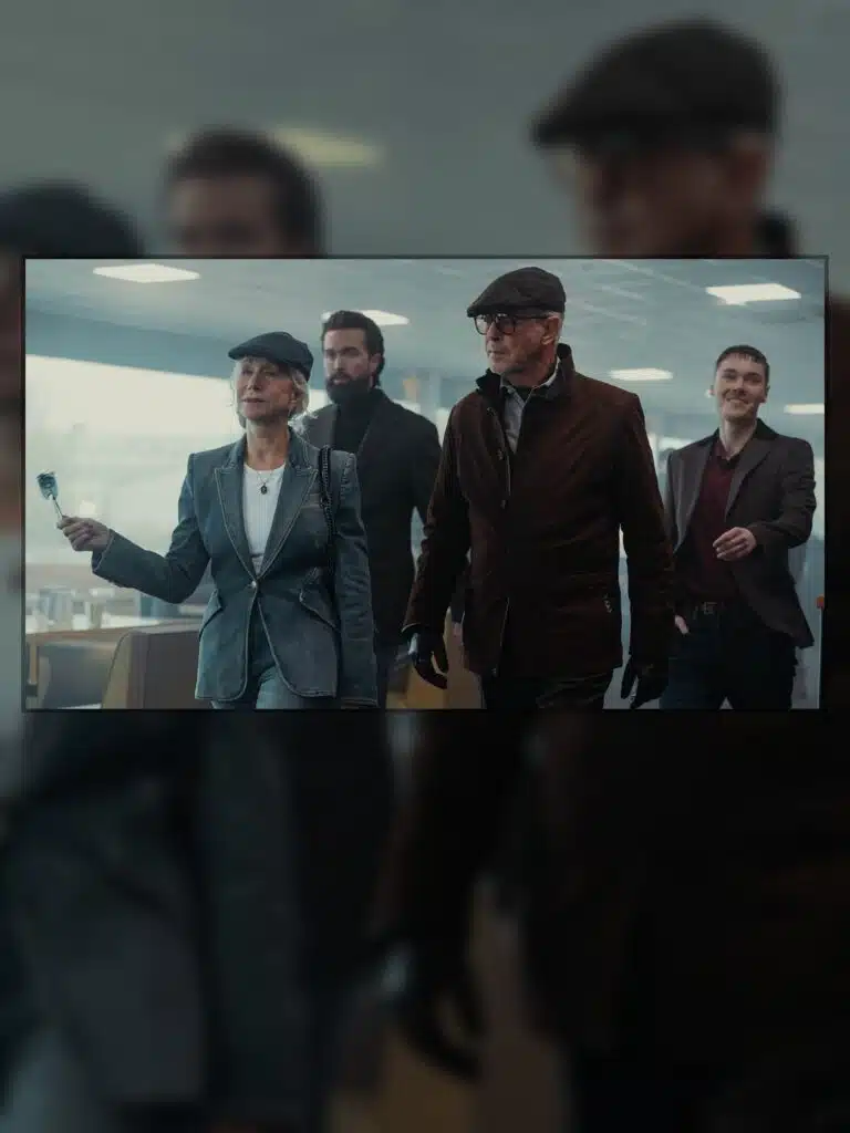 Elenco principal de Terra da Máfia temporada 2 com Tom Hardy, Pierce Brosnan e Helen Mirren