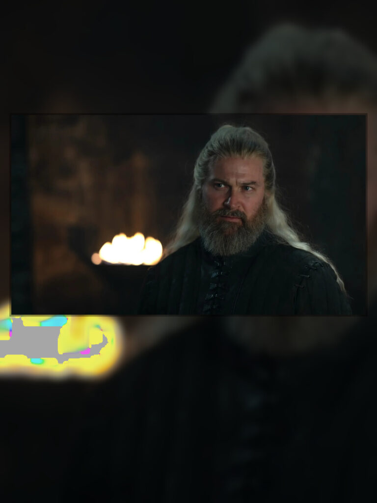 Kieran Bew como Hugh em cena do final da 3ª temporada de A Casa do Dragão